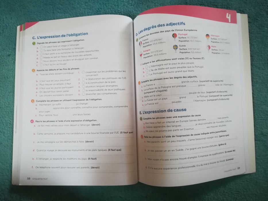 Caderno atividades Francês - 9º ano