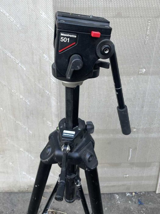 Алюминиевый штатив с редуктором Manfrotto 475B + головка 501