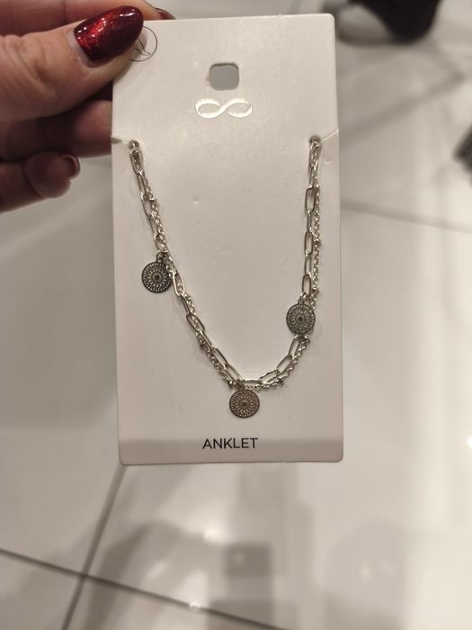 Bransoletka na kostkę stal