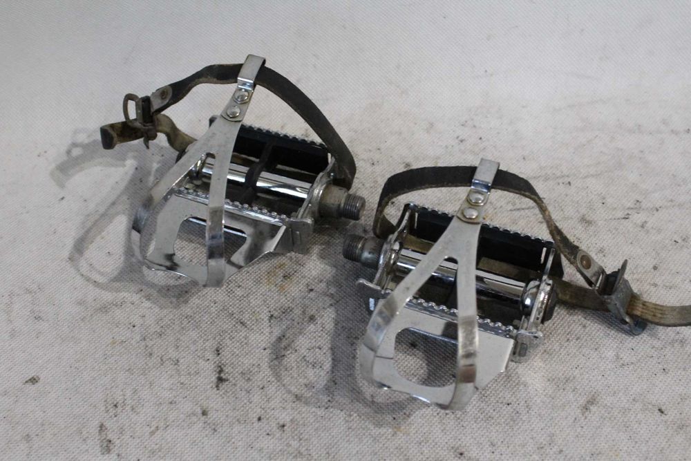 pedały rowerowe retro kolarzówka szosowe NOSKI PASKI cu3