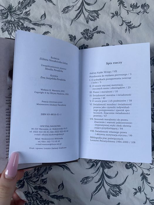 Ksiazka leon petrazycki o pobudkach postepowania i o istocie moralnosc