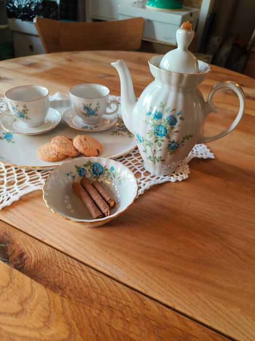 Stary zestaw do kawy dla 2 osób