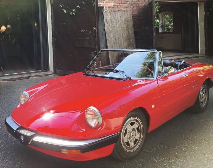 Alfa Romeo Spider - kabriolet do ślubu, zabytkowy samochód cabrio auto