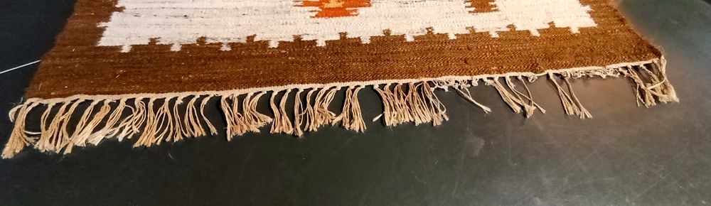 Kilim CEPELIA „ŁĄKA” projekt Szarras Poznań PRL metka