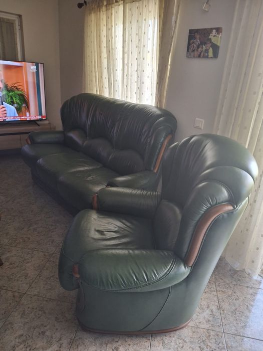 Sofas em couro como novos