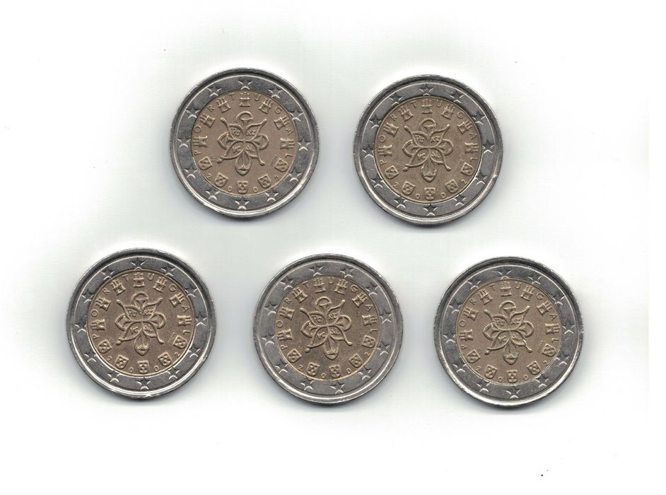 Conjunto de Moedas de 2 Euros