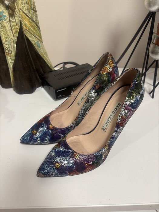 Damskie buty szpilki skóra naturalna