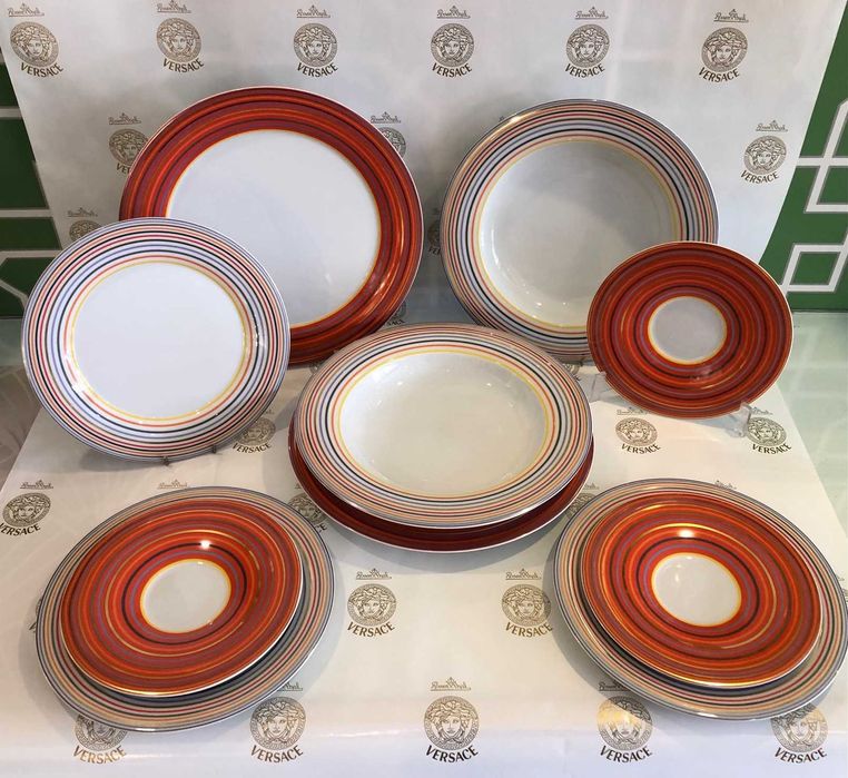 conjunto de pratos de mesa porcelanas premium da rosenthal "yono cyrrus"