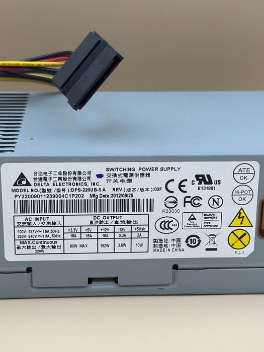 Блок живлення TFX 220W Delta Electronics