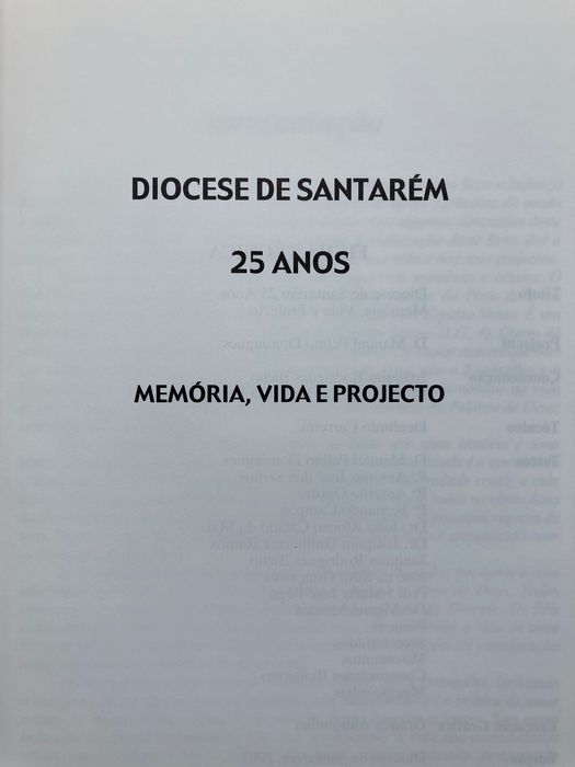 Diocese de Santarém 25 anos Memória  Vida e Projecto