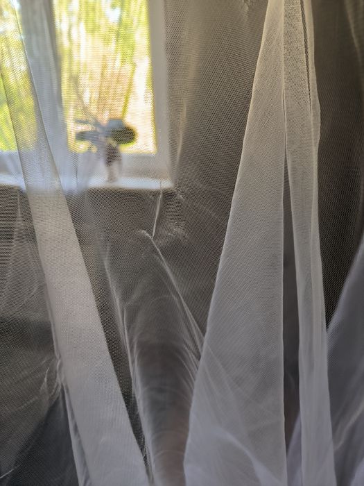 Długi welon biały katedralny