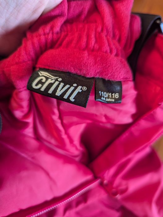 110-115 spodnie narciarskie crivit Lidl bdb dziewczęce różowe