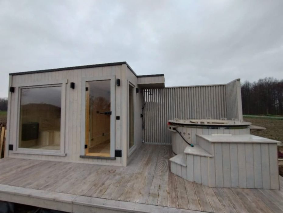 Sauna PREMIUM sauna ogrodowa z przedsionkiem