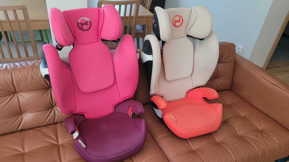 2 x fotelik samochodowy dziecięcy Cybex Solution M (bez isofix) w znakomitym stanie