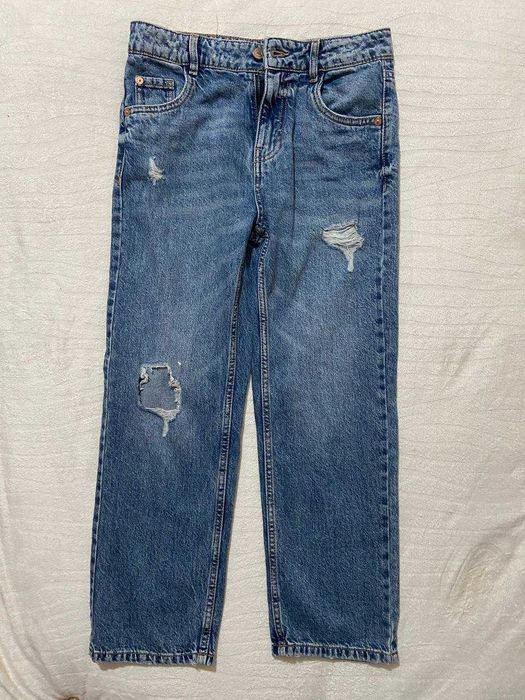 Джинсы ZARA укороченные