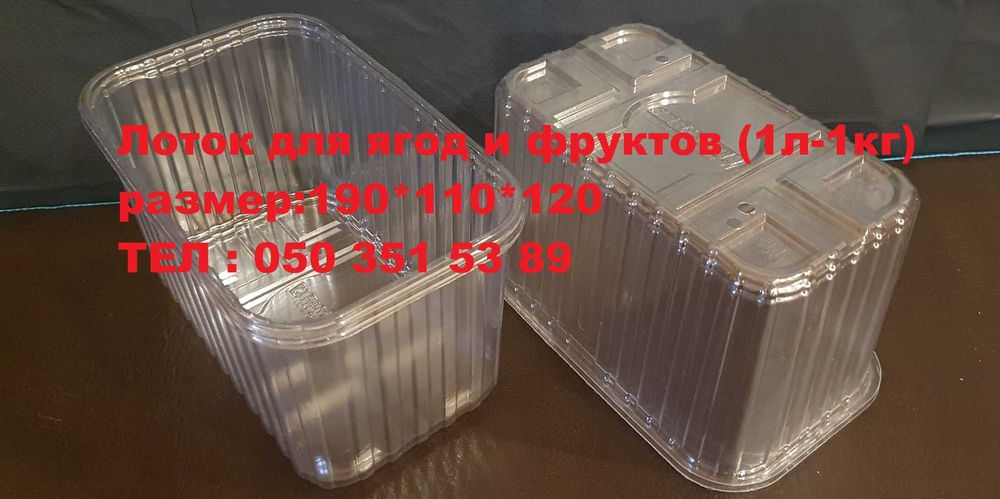 Пінетка Тара для  Ягід  Судок 0,5 кг  1 кг Одноразовая посуда