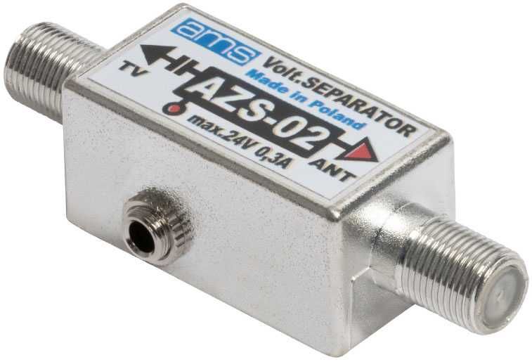 Separator zasilania separator antenowy AZS-02 gniazdo jack 3,5 mm