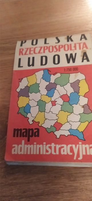 Mapa PRL Polska Ludowa