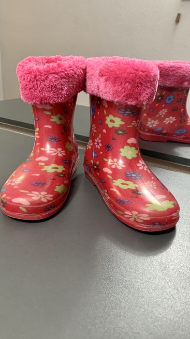 Резиновые сапожки с утеплителем