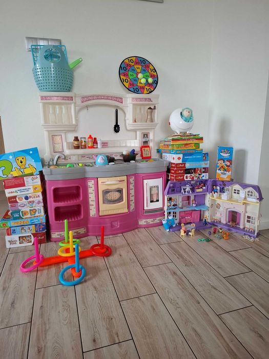 Duży zestaw gry planszowe puzzle książeczki 2+ 3+ 4+ 5+