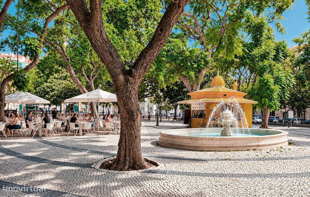 T1 com terraço e estacionamento, Rua Pascoal de Melo