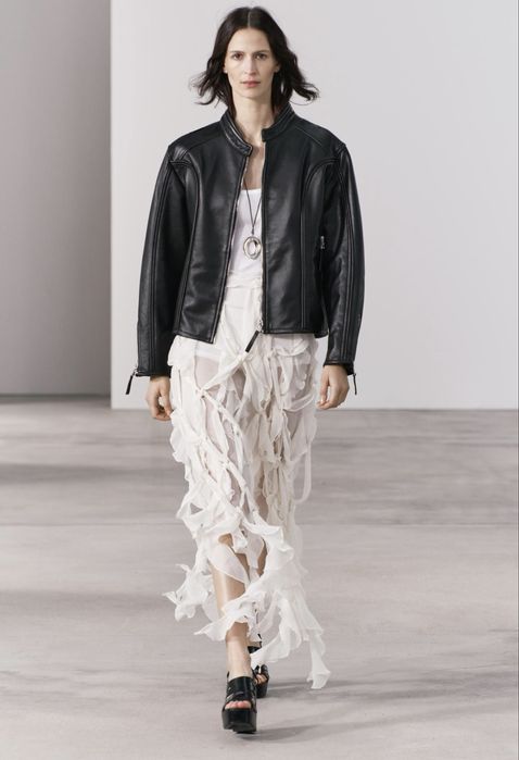 Кожаная куртка Zara лимитированная коллекция