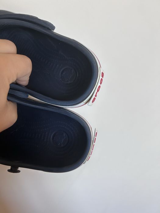 Crocs klapki dziecięce granatowe J1 30/31 lekkie sandały basen