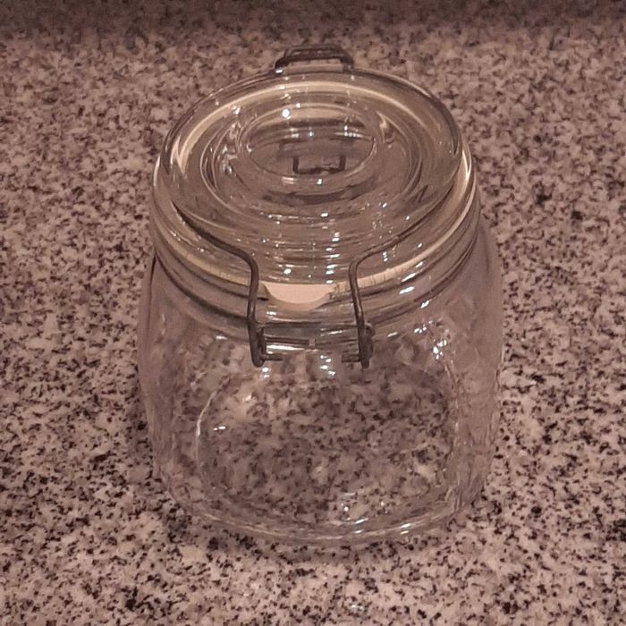 Frasco Vidro Hermético Transparente 0.5L