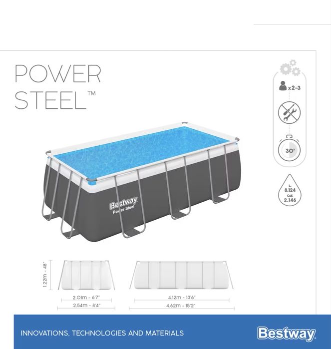 Piscina bestway  412X201X122