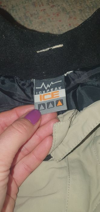 Spodnie narciarskie 128 ice peak grube i cieple