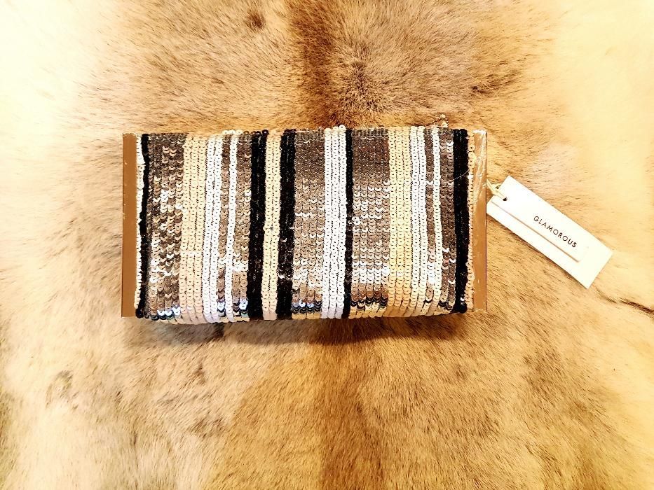 Cekinowa kopertówka GLAMOROUS Nowa