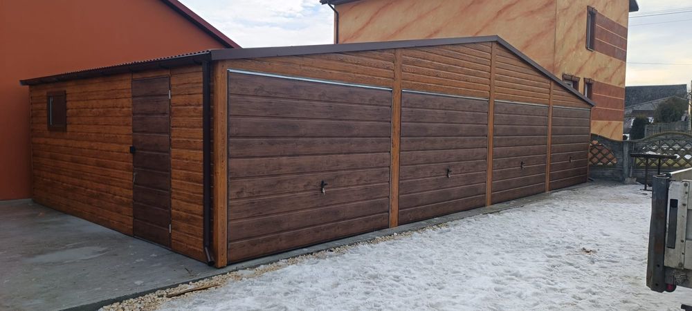 Garaz blaszak 6x5.80 orzech mat