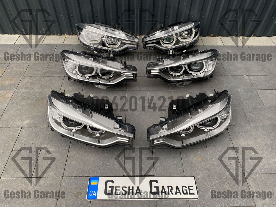 Комплект фар BMW БМВ F30 F31 рест дорест full led xenon lci halogen