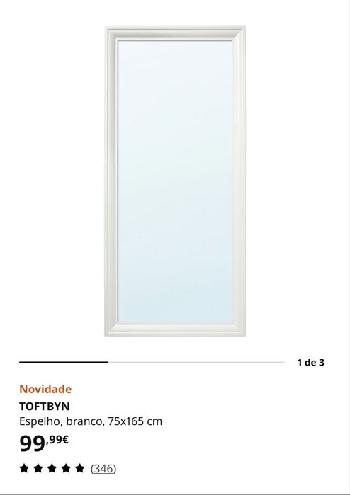 Espelho Ikea Toftbyn