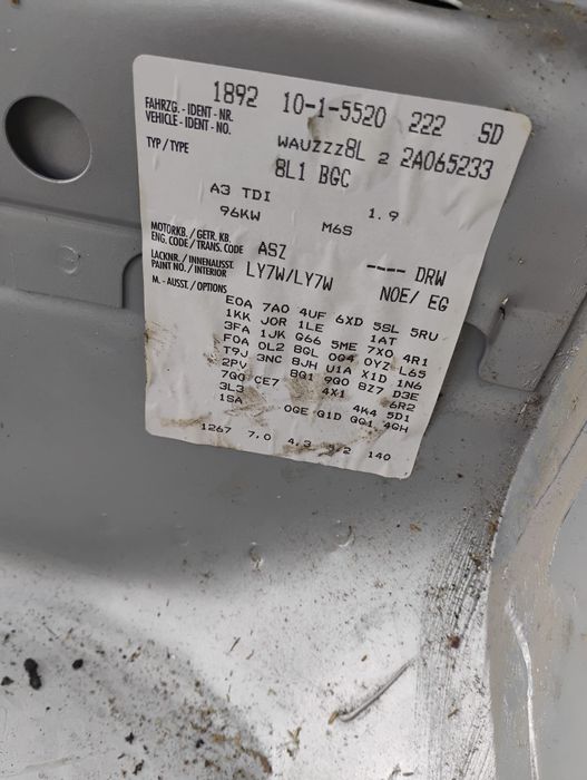 Silnik ASZ golf IV audi a3 8l 1.9 tdi 130 KM