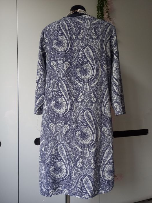 Sukienka Tunika Mango Suit roz S 36 boho etno rękaw 3/4