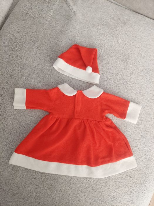 Strój mikołaja mikołajki zestaw święta świąteczny czapeczka noworodka