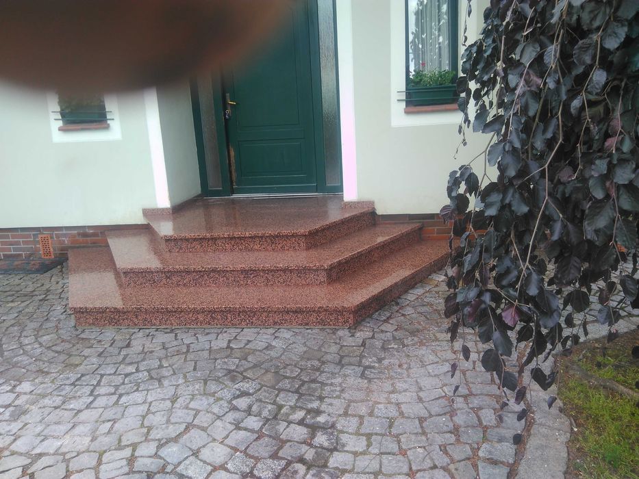 Schody tarasy balkony blaty kuchenne.granit marmur