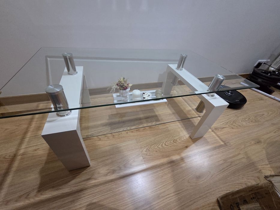 Mesa de centro sala vidro
