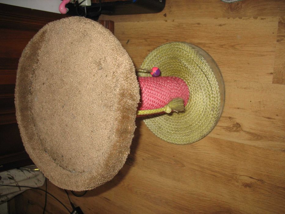 drapak dla kota z zabawkami