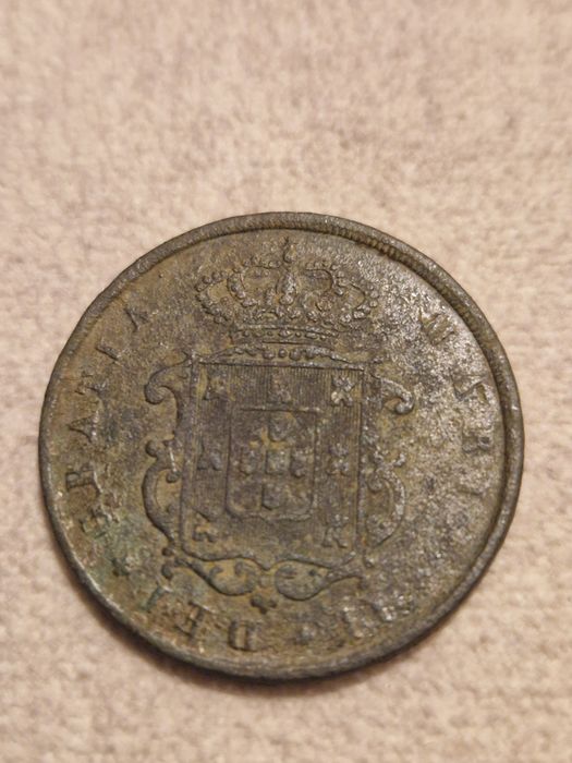 Moeda de X Reis 1852 D. Maria II
