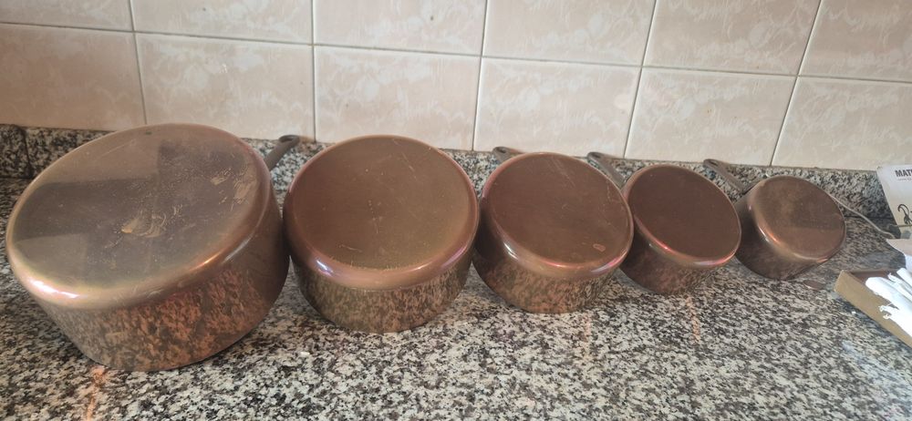 Panelas, çacerolas em cobre