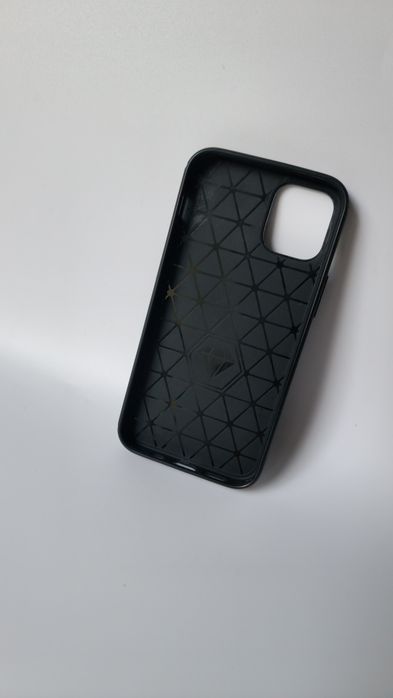 Etui do iPhone 12 Mini + szkło carbon PLECKI czarny Wzmocniona konstru