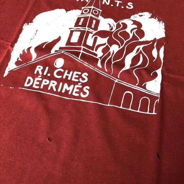 Футболка ERD Enfants Riches Deprimes red church distress opium