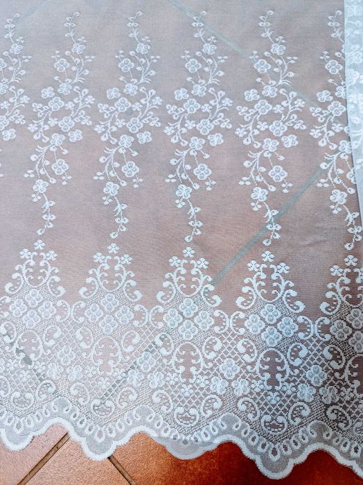 Firana żakardowa biała wys 150cm