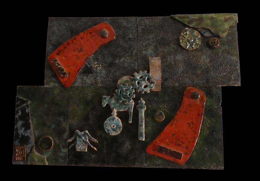 Quadros cerâmicos com o motivo de Cacilhas  e Almada