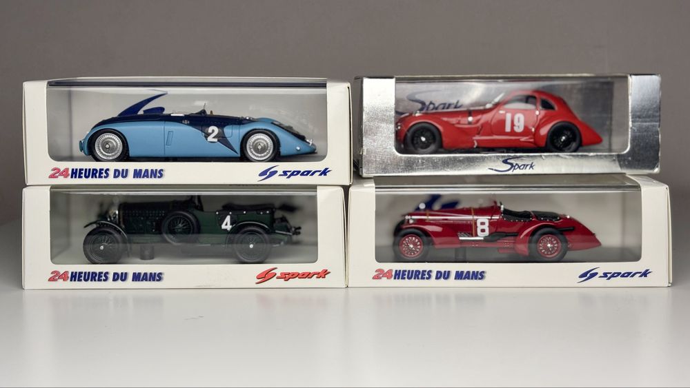 1/43 Alfa Romeo Bugatti Bentley Maserati Delage Le Mans Spark