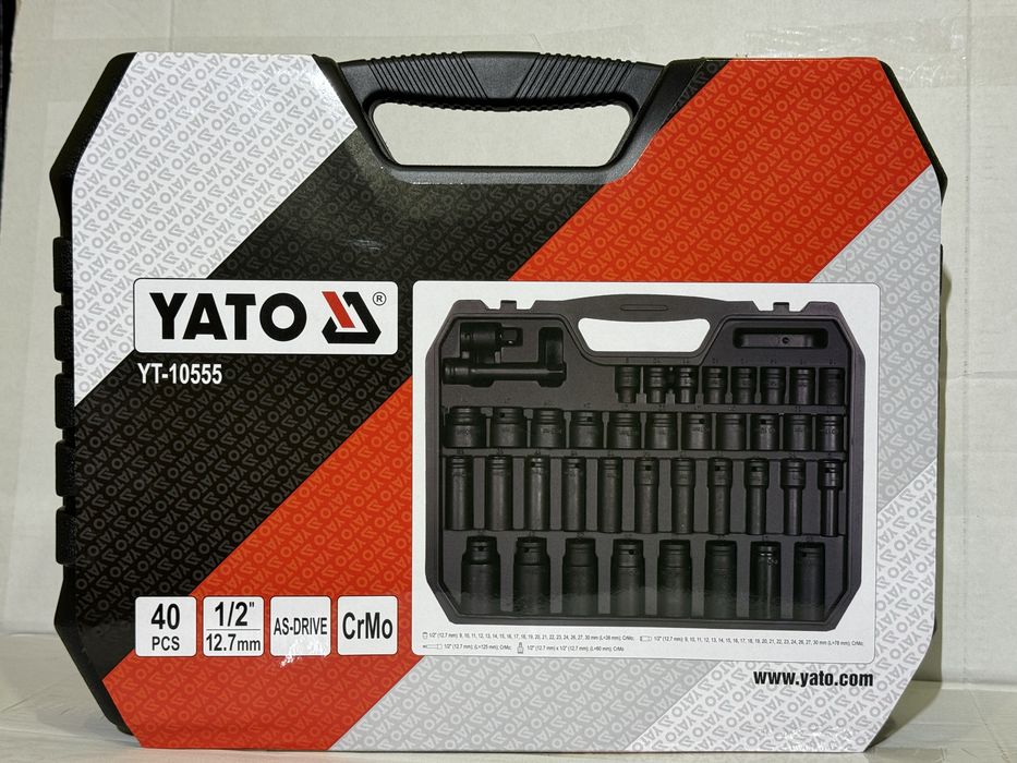 Набір торцевих ударних головок YATO YT-10555