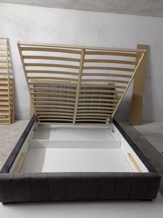 Łóżko tapicerowane 90/120/140/160/180/200 x200/SZTRUKS/WELUR/POJEMNIK