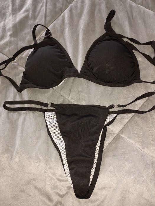 Biquini push-up tanga cintura baixa S Novo ÚLTIMO